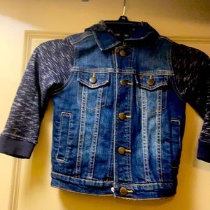 Genuine kids by Oshkosh hooded denim jacket